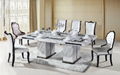 8 seater rectangle marble dining table furniture