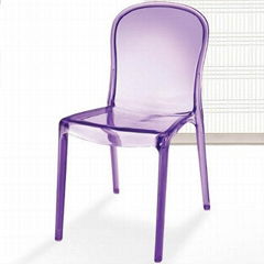 Kartell Thalya Chair Club bar Dining Chair Clear Plastic Club Chair