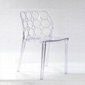 Clear Green Water Cube Leisure Plastic Chair 3