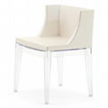 Kartell Mademoiselle Chair Home Clear Plastic Dining Chair 4