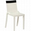 plastic clear stackable Hi cut chair furniture