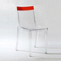 plastic clear stackable Hi cut chair furniture