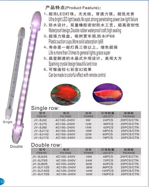 潜水七色龙鱼水晶灯LED5050贴片 5