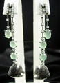 18K Black Gold Black Jade Earrings 1