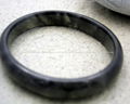 Burma Black Jadeite Jade Bangle Bracelet 57mm Jewelry 3