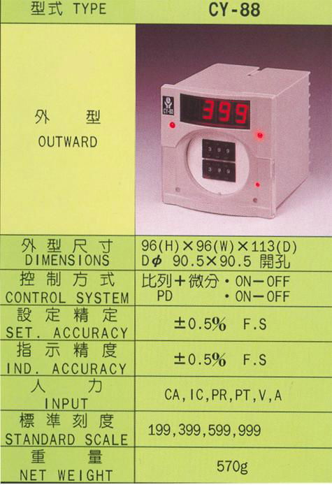 CHING YING CI-9  CI-104 Current controller  CI-T  CY-80  CY-82 CY-83 CY-84 CY-85 CY-86 CY-88 CY-89 CY-96S CY-96V