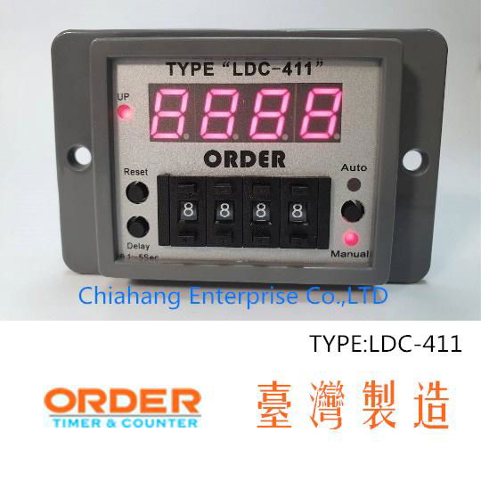 TAIWAN TIMER  Delay & Timing Relays ORDER  COUNTER TYPE LDC-411 LDC-411-48 LDC-411-2 LDC-411-3