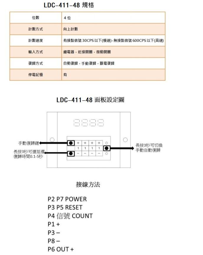 TAIWAN ORDER TYPE"LDC-411"digital TIMER digital counter LDC-411-48 LDC-411-2 LDC-411-3 LDC-411-4