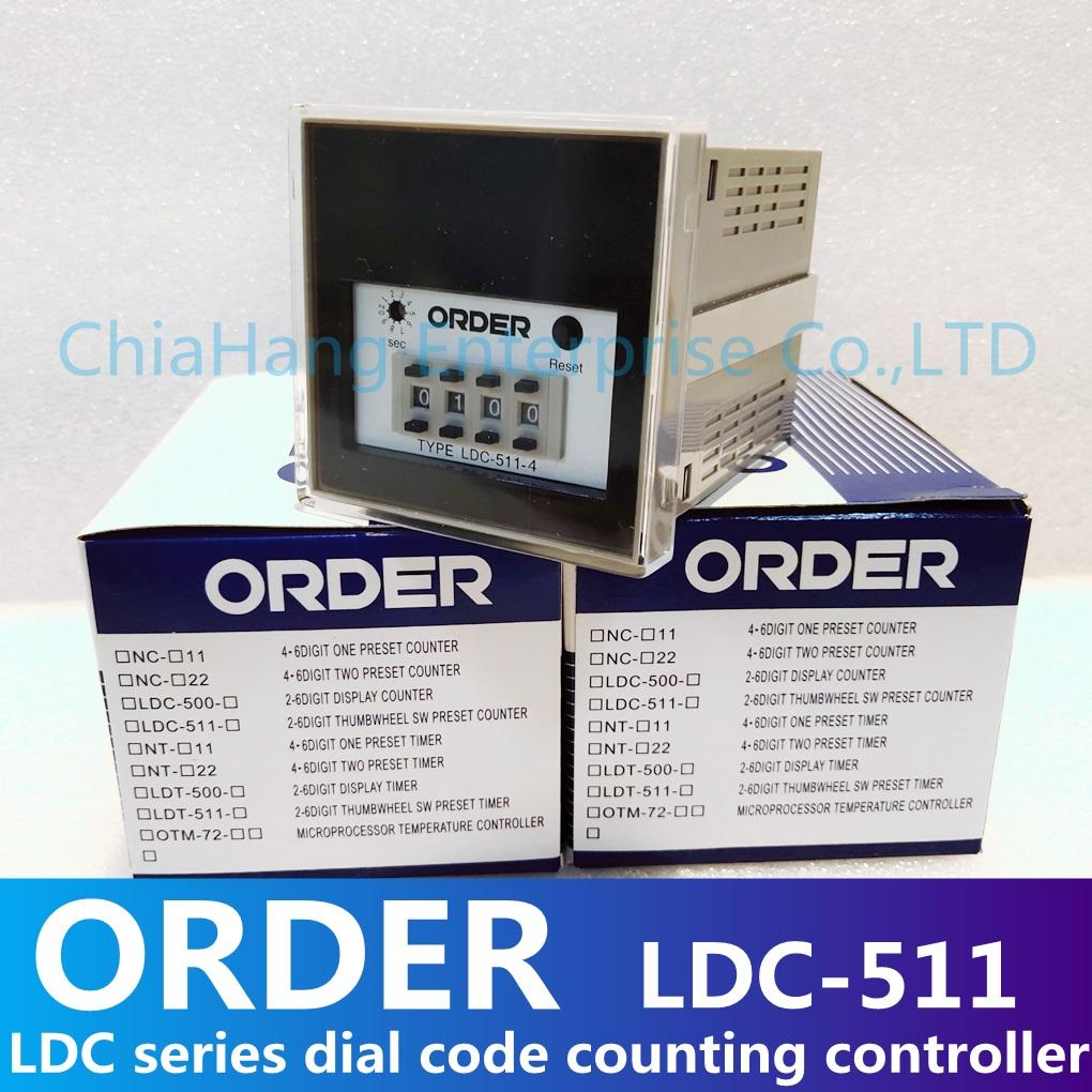 Taiwan ORDER TYPE Counter LDC-511-4 Counter LDC-511-3 LDC-511-2 LDT-511-4 LDT-511-3 LDT-511-4B TIMER