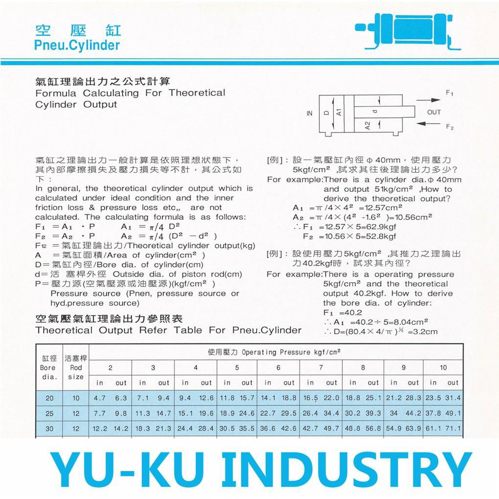 YU-KU INDUSTRY Co.,LTD  Hydraulic cylinder   HYDRAULIC&PNEUMATIC 5