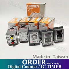 臺灣 ORDER 計時器 計數器 TIMER 時間繼電器 數顯式繼電器