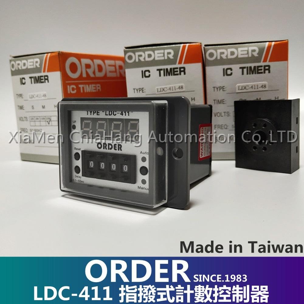 臺灣 ORDER TYPE"LDC-411" 指撥式計數器 食品機 麵包機 包餡機