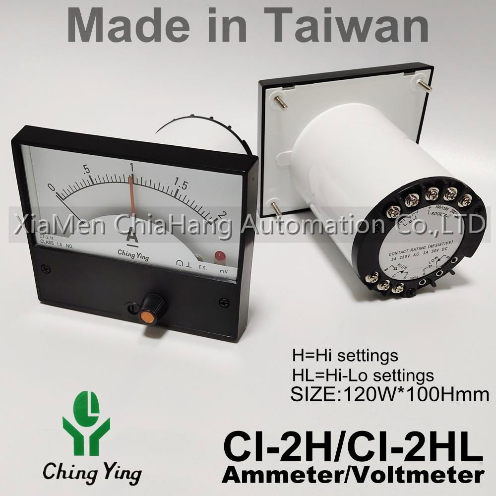 CHINGYING CI-104 CI-23E CI-23E-2A CI-2H CI-2HL CI-2L  400:5A 300:5A 200:5A CHING YING Control meter, ammeter, voltmeter, temperature control meter, CH-120HL CH-100HL CH-100H