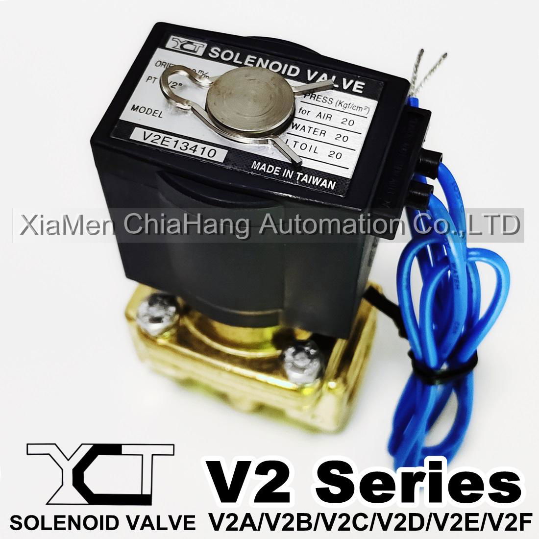 台湾 YCT 电磁阀 SOLENOID VALVE V2E10310 V2A70203 V2A102040 LNT 4