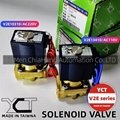  台湾 YCT 电磁阀 SOLENOID VALVE 1/4" V2E13210 3/8" V2E10310 1/2" V2E13410