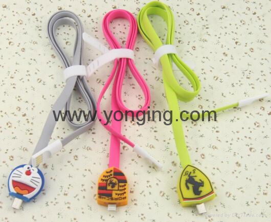 Cartoon Silicone  Rubber cable 