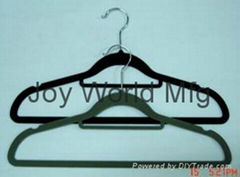 velvet suit hanger with notches and tie bar