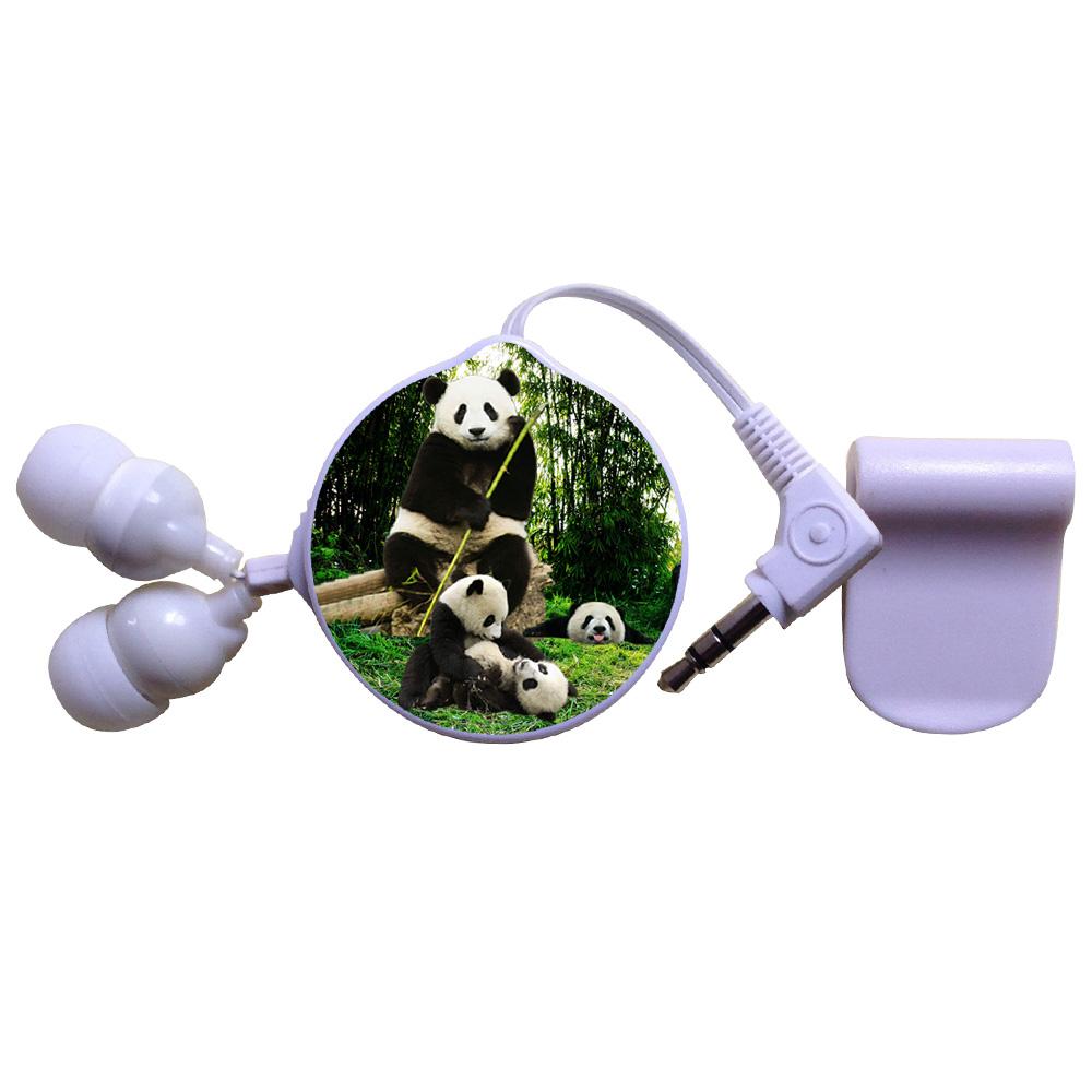 Unilateral retractable earphone (3D image)