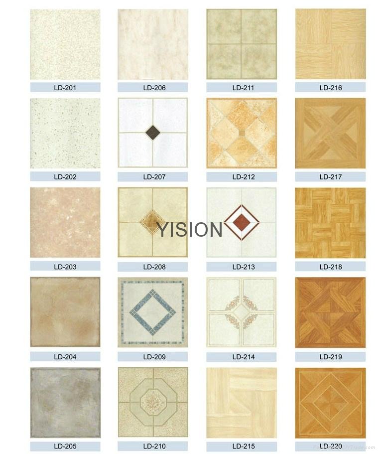 Floral PVC Vinly Floor Tiles