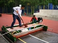 paver machine for running track