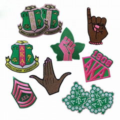 Small Size AKA Alpha Kappa Alpha Sorority Patch Pearl Ivy Shield  patches