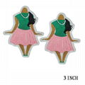 Small Size AKA Alpha Kappa Alpha Sorority Patch Pearl Ivy Shield  patches