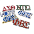 hard enamel greek letter sorority pin badge