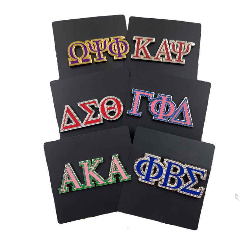 hard enamel greek letter sorority pin badge 4