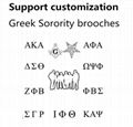 Delta sigma theta 1913 brooch greek sorority jewelry 5