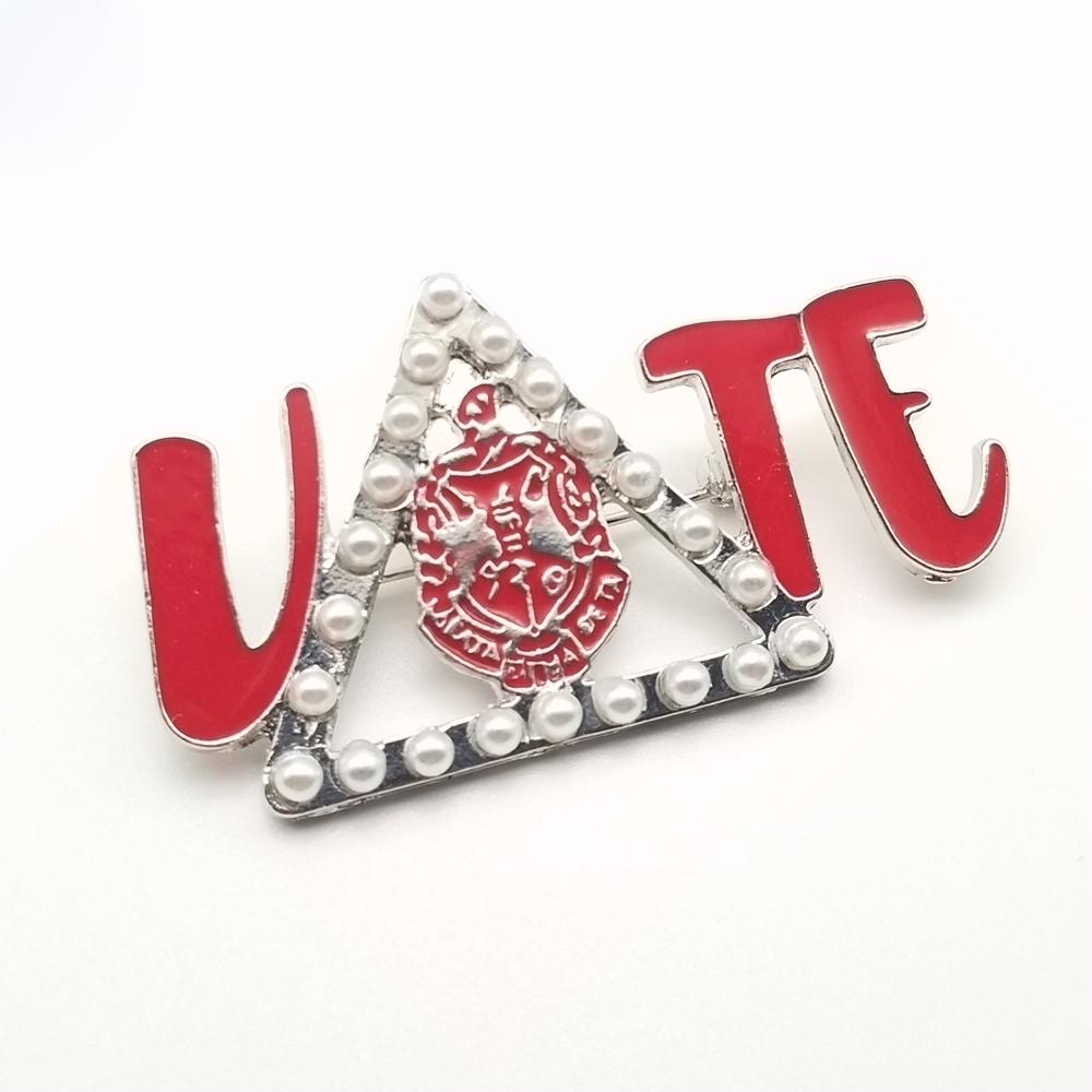 Delta Sigma Theta Brooch Pin DST Greek Sorority Jewelry 2