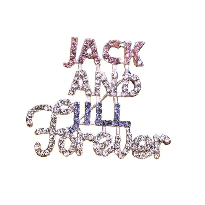 Society Club Jack And Jill Forever JJ Brooch Lapel Pin 1