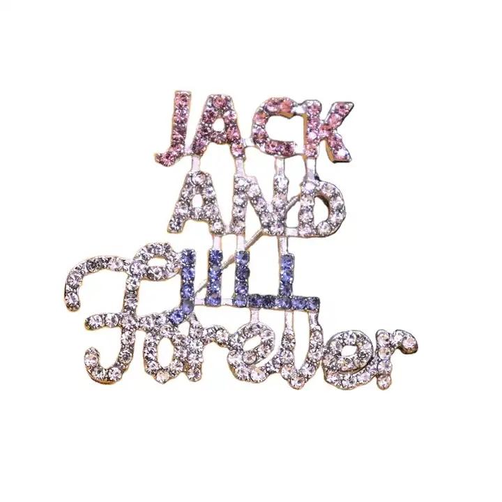 Society Club Jack And Jill Forever JJ Brooch Lapel Pin