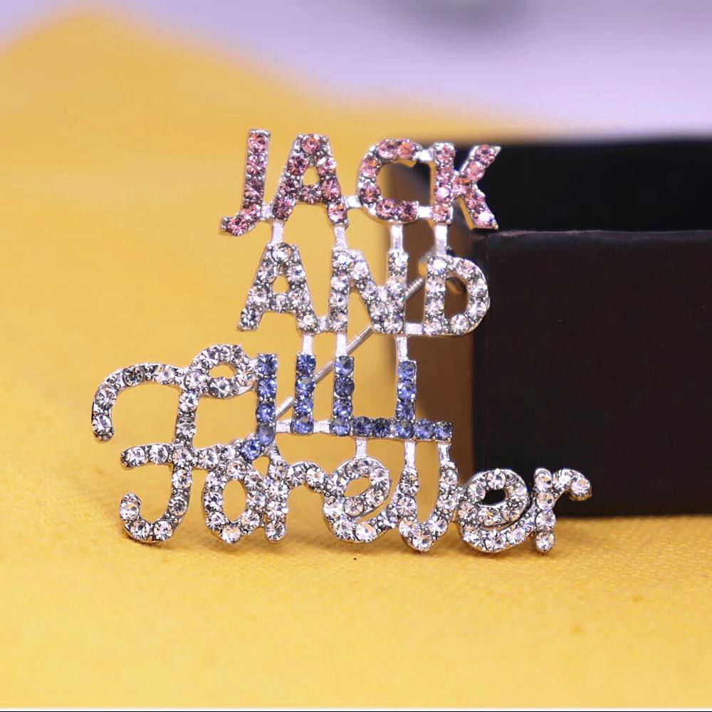 Society Club Jack And Jill Forever JJ Brooch Lapel Pin 3