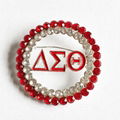 Delta Sigma Sorority Round Pearl Brooch