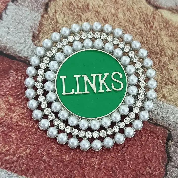 Fraternity Pearl Greek Sorority Links Brooches  3