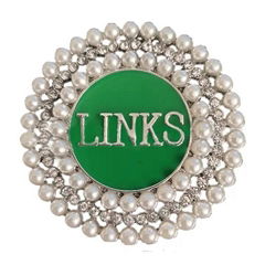 Fraternity Pearl Greek Sorority Links Brooches 