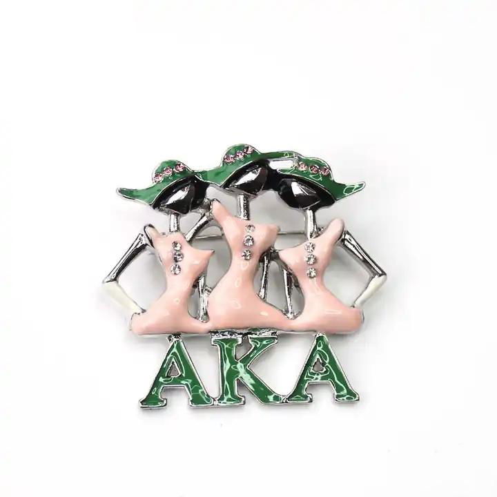 Three beauty woman brooch for AKA DELTA ZETA GAMMA Jewelry 3