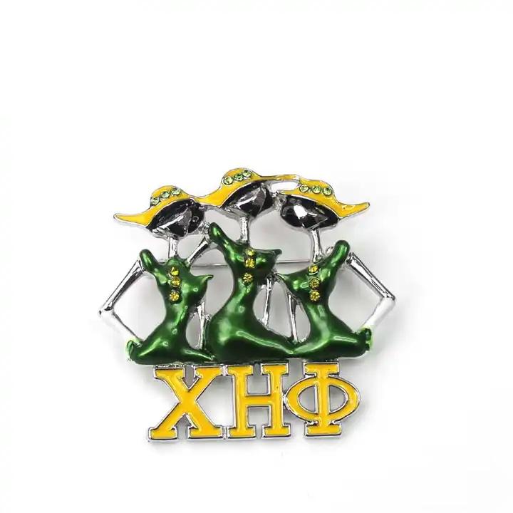 Three beauty woman brooch for AKA DELTA ZETA GAMMA Jewelry 6