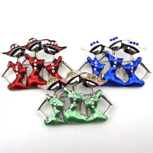 Three beauty woman brooch for AKA DELTA ZETA GAMMA Jewelry 7