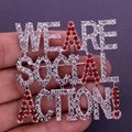 Greek Letter Sorority We Are Social Action Pin