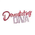 Sorority Letters Devastating Diva Pin Brooches Jewelry