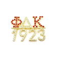 Greek Letter Sorority Number 1923 Brooches For Rhinestone 1