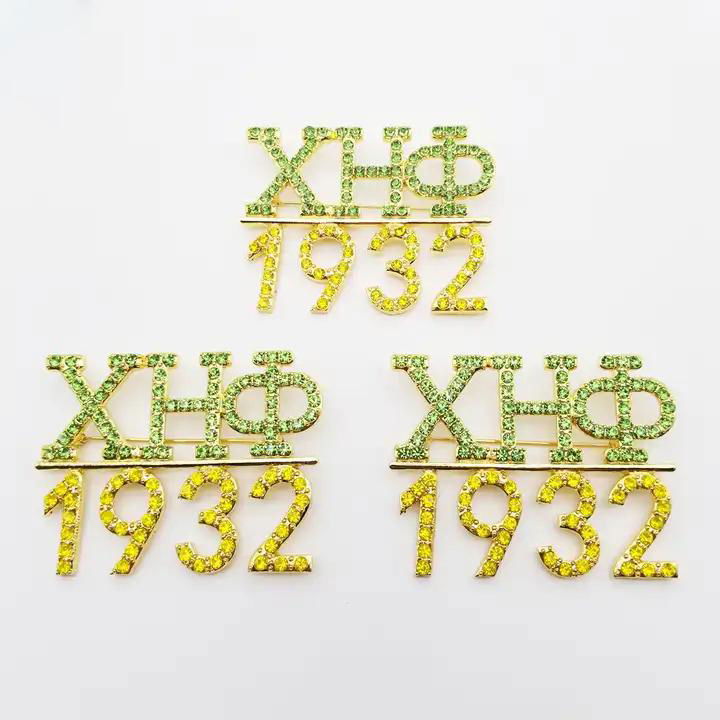 Greek Letter Sorority Number 1923 Brooches For Rhinestone 5