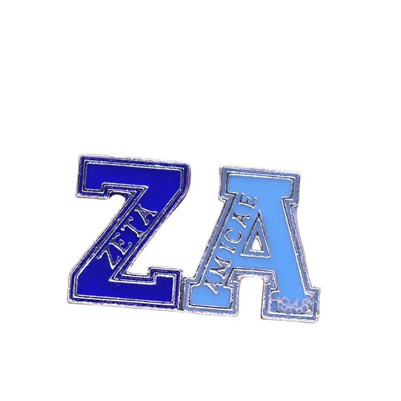 Zeta Amicae Brooch Pin ZA 1948 Sister Party Accessories Gift Greek 2