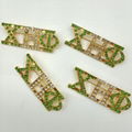  green and yellow sorority xho letter blanket chi eta phi custom  brooch chum 