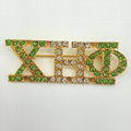  green and yellow sorority xho letter blanket chi eta phi custom  brooch chum  5