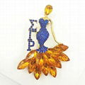  greek jewelry manufacturers Sorority and fraternity Brooch label pin