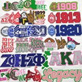 sorority and fraternity Patches Greek Letters Chenille Patches 1