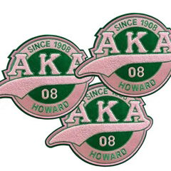 Chenille AKA Since 1908 DST Since 1913 with Tail Alpha Delta Sorority Patches