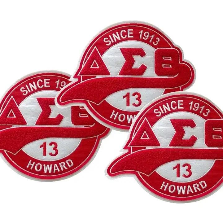 Chenille AKA Since 1908 DST Since 1913 with Tail Alpha Delta Sorority Patches 2